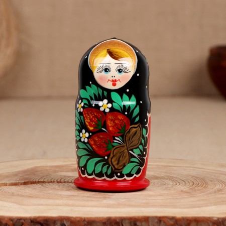 Nesting doll "Anna", Khokhloma, 5-doll-2
