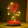 Nightnick KOBE "Red flowers" LED from batteries 3xlr44 11x11x19 cm Risalux