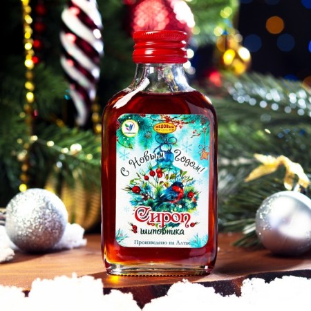New Year. New Year's syrup from rosehip vitamuno, 100 ml-1