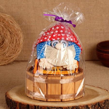 The charm -cap "House - full bowl", 22 x 17 cm, mix-4