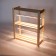 Wooden rack for seedlings with phytoswithers 73x65x24 cm