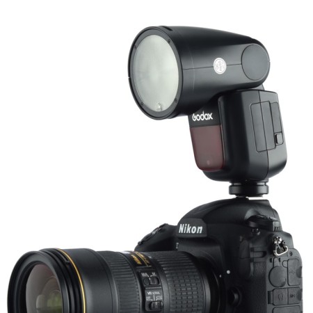 Osimed flash with a round head Godox V1n TTL, for Nikon-4