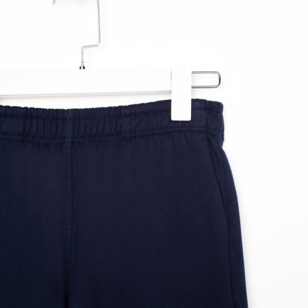 Pants for the boy are laid down, the color is dark blue, height 140 cm-1
