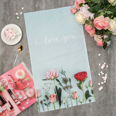 Towel "Ethel" I love you 40x73 cm, 100% cotton, sarzha 190 g/m2