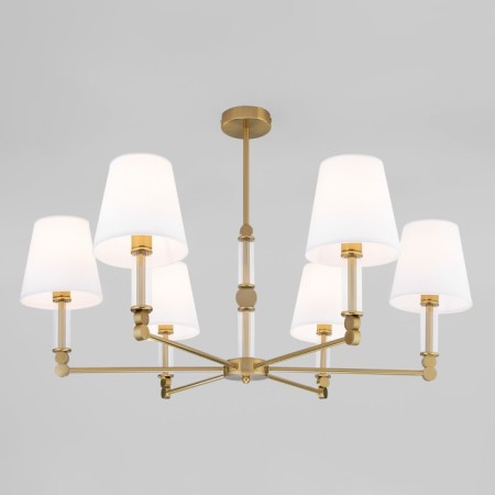 EUROSVET CONSO 60145/6, E14, 6x40W, 800x800x550 mm, brass color, brass