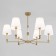 EUROSVET CONSO 60145/6, E14, 6x40W, 800x800x550 mm, brass color, brass
