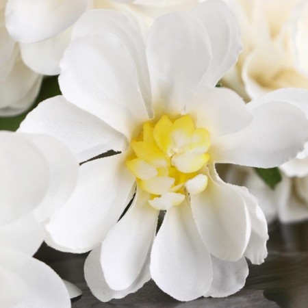 Artificial flowers "Royal Georgin" 9x65 cm, white-1