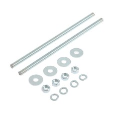The rod is amplified, tundra, DIN 976 m8x200 2 pcs set, white zinc 2 pcs