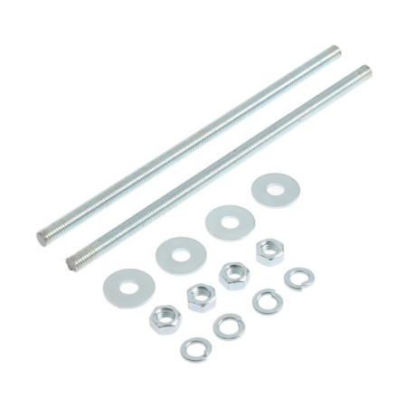 The rod is amplified, tundra, DIN 976 m8x200 2 pcs set, white zinc 2 pcs