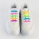 Silicone laces, set 6 pcs, color rainbow