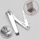 Kusachki - Pedicier, with a file, 7 cm, packing 12 pcs in a box, silver color