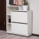 Vertical shoe ultra plus, 750 × 246 × 859 mm, 2 sections, color white embossing