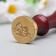 Printing for waxing with a wooden handle "chicken with a letter" 9x2.5x2.5 cm