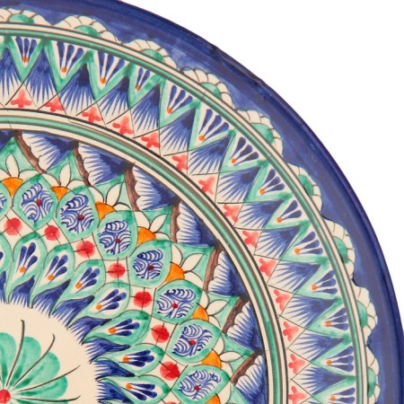 Largan Rishtan ceramics "Patterns", 31 cm, blue-2