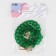 A chain for a bag, plastic, with carbines, 23 × 17 mm, 68 cm, malachite color/gold color