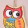 Panel "Owl", 7 cm, Mayolik