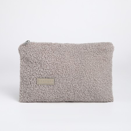 Lightning cosmetic bag, textura, gray color-1