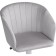 Computer chair thibault plastic/velor, white/gray 60x60x81 cm