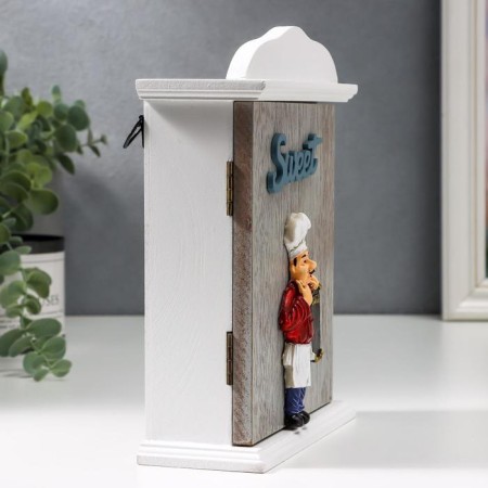 Keywood tree 2 hook "Pon with tray" 20.5x6x15 cm-4