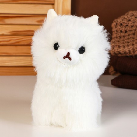 Soft toy "Lama", 20 cm, white color