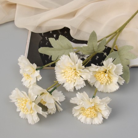 Artificial flowers "Clove Caspar Galant" 58x7 cm, white