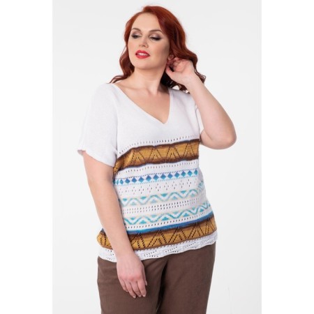 Female jumper, size 56, white color-5