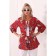 Female blouse, size 44, red color