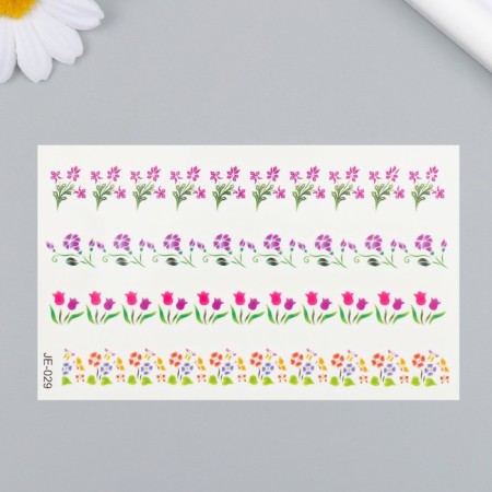Tattoo on the body color "Bracelet from wildflowers" 12x7.5 cm