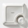 Porcelain dish with magistro blanche sauce, saucepan 60 ml, 18.5 × 17.5 × 4 cm, white color
