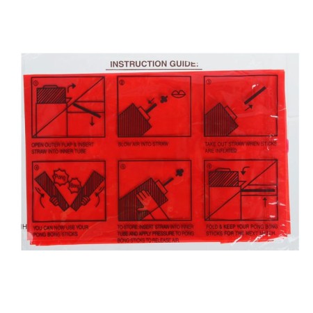 Fan-Strack stick, set 2 pcs., Red color-1