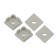 A set of plugs for the profile CAB280, 4 through square in 1 set