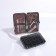 Manicure set "reptile", 8 items, in case, black color