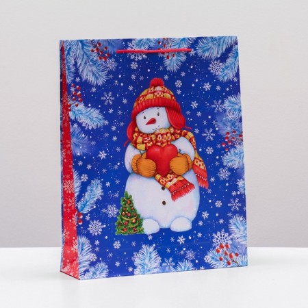 Gift package "In love snowman", 33 x 42.5 x 10 cm