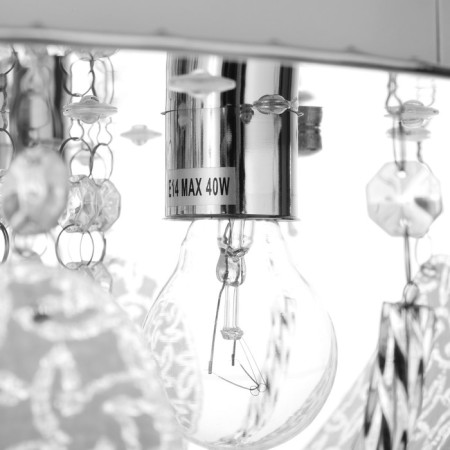 Chandelier 55728/400 CR chrome 4x40W E14 LED PDU 40x40x21cm-8