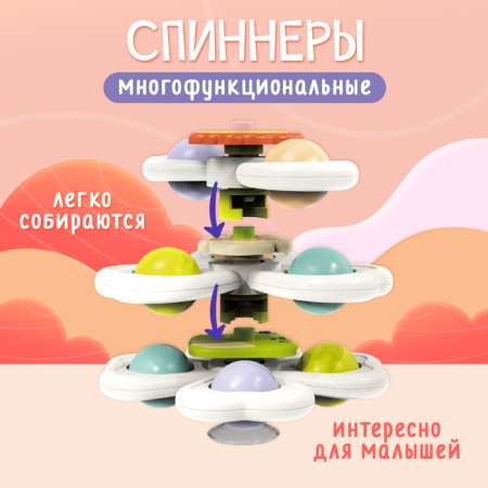 Spinners on suction cups, 3 pcs. In the set-2