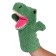 Soft toy on the hand "dinosaur", 26 cm, green color