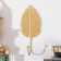 Decorative hook "Sheet of mulberry" gold 19x8 cm