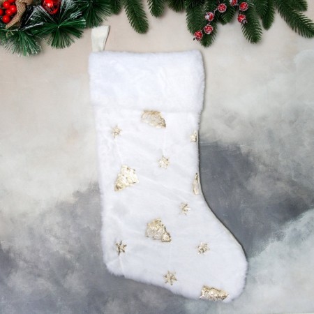 A toe for gifts "Leaflets Glows" 44x26 cm, white-1