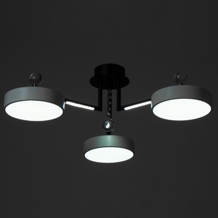 Люстра "Велтос" 3хLED 78Вт 3000-6000К черно-белый 63х63х21 см BayerLux-4