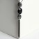 The pendant "Sophistication" ovals with a chain, black-gray color in gray metal, 65 cm