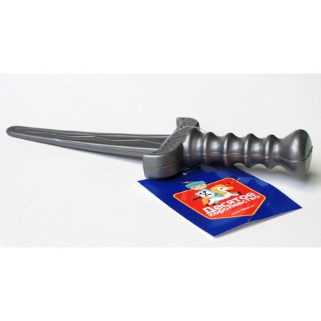 Plastic dagger, silver color-3