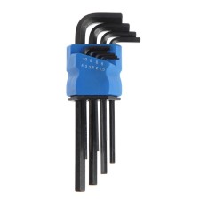 A set of keys of the hexagonal tundra Black, elongated, CRV, 1.5 - 10 mm, 9 pcs.