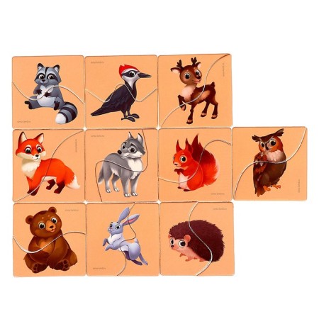 Clushed pictures "Forest animals"-2