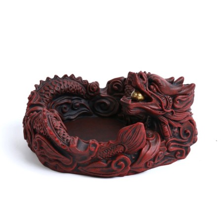Ash "Chinese Dragon", 12.4 x 13.7 x 7.6 cm, brown-1
