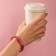 Silicone Bracelet "Mountains Knee" Standard, Bordeaux color, 20 cm