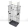 Birds Cage "Piggers" No. 105, collapsible, 3 sections, 58 x 40 x 126cm, gray