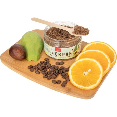 Bradex “Restoring” body scrub, with a complex of vitamins, avocado oil and coffee-5