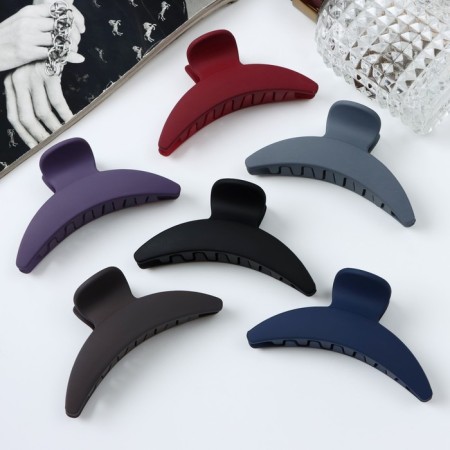 Hair crab "Leon" arc classic matte, 8 cm, mix-1