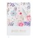 Notebook Gift 112l, Line, with a Fleet, a cut with a pattern of the cover, flowers (17.7x13.5cm) 1
