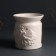Aroma lamp ceramics "foliage" white 9x9x9.4 cm